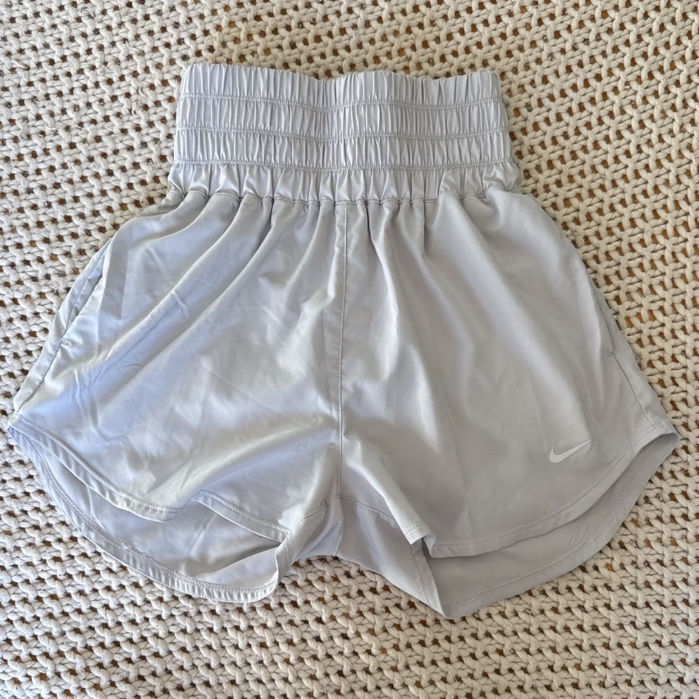 Nike Women's Gray High Wasted Shorts